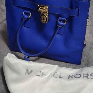 Michael Kors blue handbag